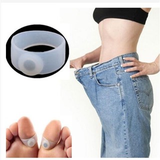 2pcs Silicone Foot Massager Fat Magnetic Toe Ring