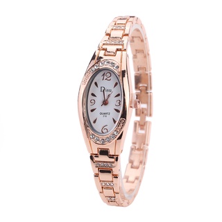 Men and Women Fashion Watches：#@European and American Fashion Women's Bracelet Watch Oval Watch Head Diamond Alloy Quartz Watch@# wGhM