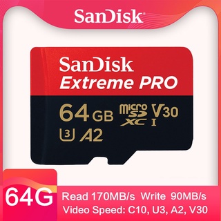 【Fast Delivery】sandisk memory cardSanDisk Extreme pro in Memory SD cards Ultra Micro TF 64GB Flash C (7)