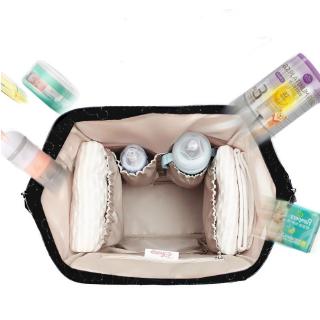 Disney Diaper Bag Backpack USB Bottle Insulation Bags Baby Mummy Handbag Bag waterproof (7)