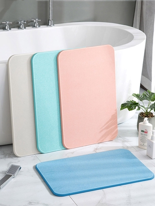 Bathroom Mat Anti-Slip Absorbent Diatom Mud Fast Drying Ultra Absorbent Mat