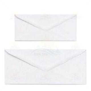 White Email Envelope Short / Long White Mail Envelope 50pcs