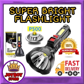 Super Bright Portable Flashlight LED Searchlight 3 Mode USB Rechargeable Strong Light Long-range Out