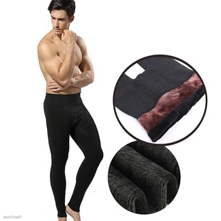 ◈▫Mens Thermals Long Johns Fleece Lined Winter Leggings Thick Leggings Warm Layer