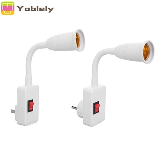[Yoblely]Useful E27-E27 Lamp Base Flexible Extension Adapter Converter LED Bulb Lamp Lighting Elongation Holder