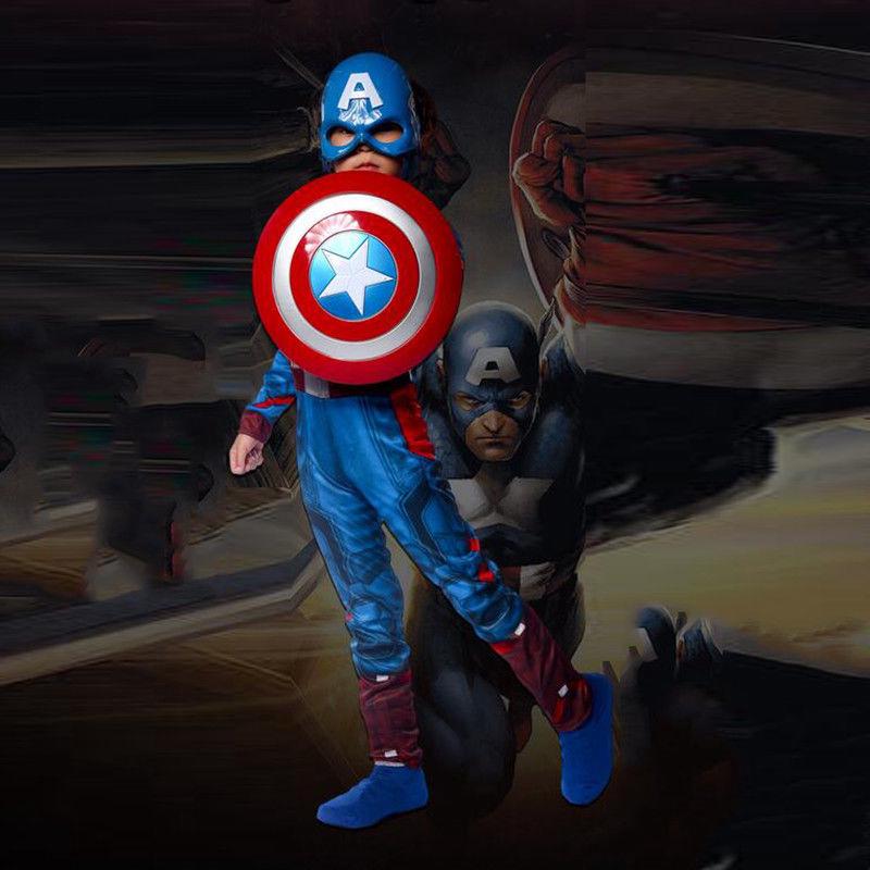 Kids Captain America Avengers Cosplay Super Hero Boys (3)