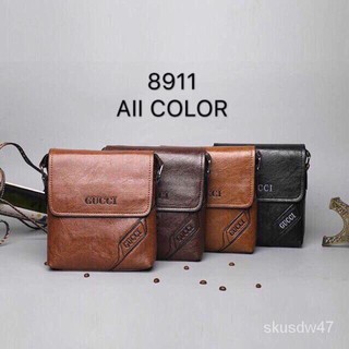 OK Small PU Leather Sling Bag For Men Fashion Leather Bag Office Bag