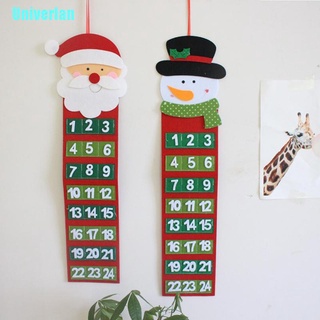 [Univerlan] Christmas Calendar Santa Claus Calendar Advent Countdown Calendar Wall Calendar (1)
