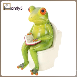 [Home Store] Resin Frog Statue Figurine Sculpture Animal Decor for Home Car Office Living Room Study Decor Ornament Resin Crafts (3)