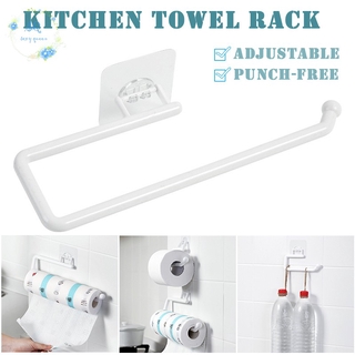 1pcs ABS Kitchen Paper Roll Holder Towel Hanger Rack Bar Cabinet Rag Hanging Holder Bathroom Organizer Shelf