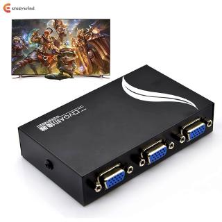 ★Crazy★15HDF 2-Port 2 IN 1 OUT Switcher Selector Box Two Way VGA Video Switch