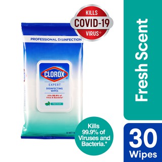 Clorox Expert Disinfecting Wipes Fresh Scent - Flow Pack 30 Wipes