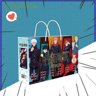 JENNIFERDZ Kugisaki Nobara Jujutsu Kaisen Gift Bag Japanese Anime Postcard Anime Jujutsu Kaisen Stickers Bookmark Poster Sleeves Gift School Supplies Badge Collection Toy