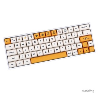 Star 18 Keys Honey Milk Theme Keycap Dye Sublimation XDA Profile Mechanical Keyboard