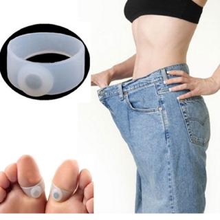 2pcs Silicone Magnetic Toe Ring Therapy Fat Burning Slimming Foot Massage Feet Care