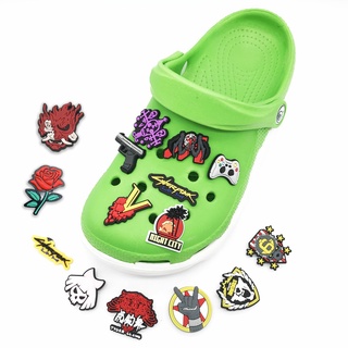 ✵✧cyberpunk series shoes accessories buckle Charms Clogs Pins for shoes bags (1)
