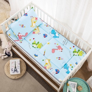 Crib Mattress Pad 60X120cm Toddler Bed Mattress Topper Cotton Four Season Soft Bed Linen Breathable