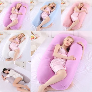 ️ready stock️Cotton Pregnant Pillowcase U Shape Maternity Body Pillow