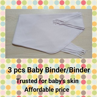 3 pcs Baby binder/bigkis for New born