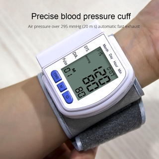 Wrist Sphygmomanometer Blood Presure Meter Monitor Heart Rate Pulse Portable Tonometer BP