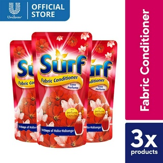 Surf Laundry Fabric Conditioner Luxe Perfume 720ml Pouch 3x