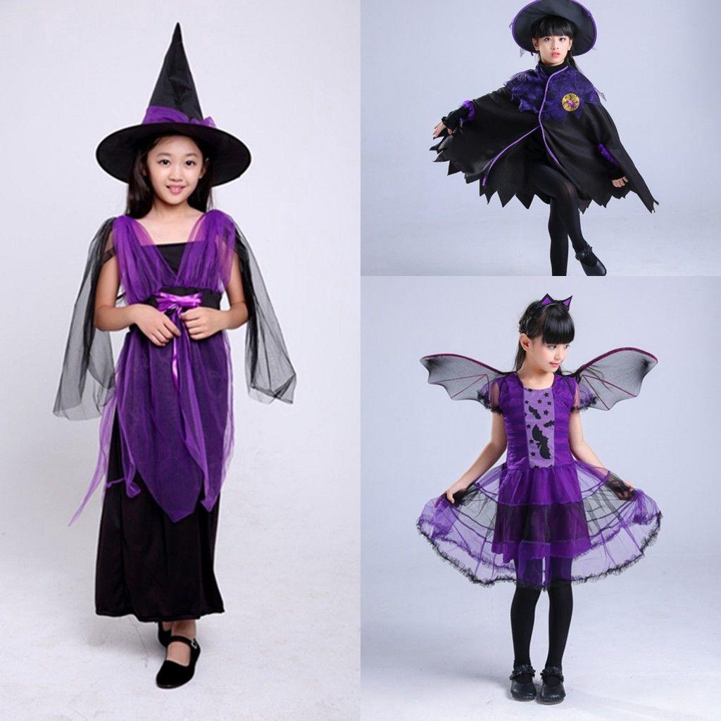 Halloween Cosplay Witch/Devil Show Costume+Hat+Shirt