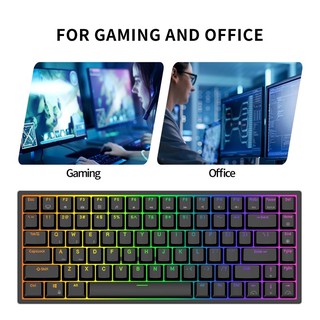 Royal Kludge RK84/RK857 Hot-Swappable Wireless Bluetooth/2.4G/Wired Mechanical Gaming Keyboard, Tri-Mode Connectable Keyboard RK switch/cherry mx switch (6)