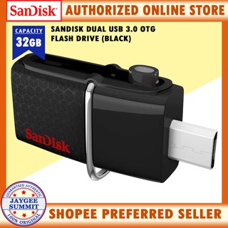 Sandisk Ultra Dual USB Drive USB3.0 32GB OTG (Black)