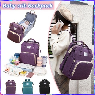 2-in-1 multifunctional backpack diaper bag crib Mummy Backpack travel baby bag Mommy Bag