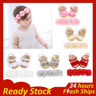 Toddler Shoes Baby Sandal Rose Flower Baby Girl Princess Shoes Flower Ribbon Birthday Baptism Party Baby Shoes Sandals
