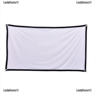 {LadyHome11}Portable Foldable Projector Screen 16:9 HD Outdoor Home Cinema Theater 3D Movie