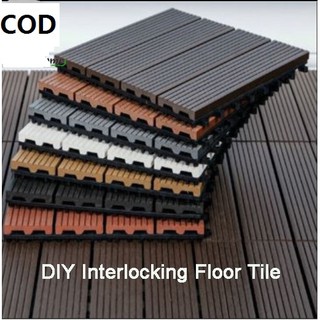 Outdoor Deck Tiles DIY Wood Plastic Composite 30×30cm