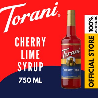 Torani Cherry Lime Syrup 750 mL Glass Bottle