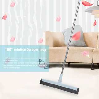 Water Dust Wiper Floor Scraper 180 Degrees Rotatable Mop Broom Floor Cleaning Tools