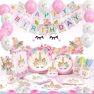 new unicorn theme birthday partyneeds decoration balloon supply
