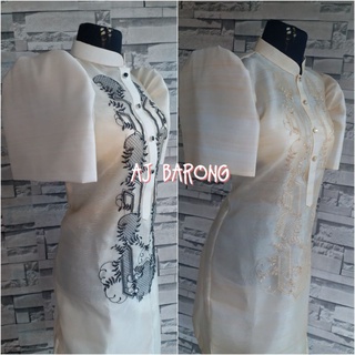【Tiktok Popular】modern filipiniana mistiza emelda ladies barong dress