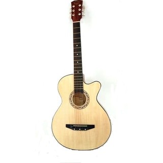 Mavies 38 Inch Acoustic Guitar Natural color With Free Strap.NEW