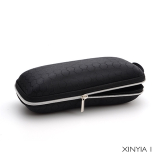 Eva Fashion Black Zipper Soft Case High Square Glasses Case Box-Xy1 (1)