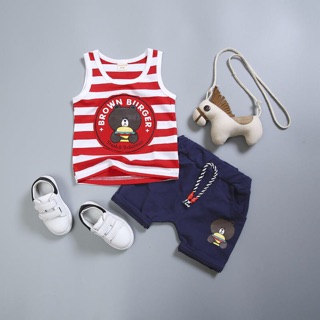 Baby Corp Boy Shirt Shorts 2 Piece Set Kids Summer Casual (1)