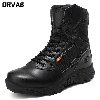 Waterproof Combat Boots for Men Army Boots High Quality US Military Boots Leather Combat Bot