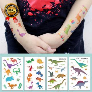 5pcs Cartoon Dinosaur Temporary Tattoos For Kids Girls Body Stickers Tattoo Sticker Birthday Gift