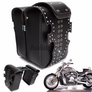 ●ஐ◇Motorbike Motorcycle 2X Side Saddlebag Pu Leather Luggage Saddle Bag For Harley Hot Sale