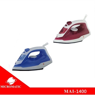 Bag ✸（with 1 year warranty）Micromatic MAI-1400 Non-Stick Coating Sole Plate Flat Iron✾
