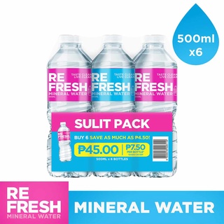 Refresh Mineral Water Sulit Pack 500ml x 6