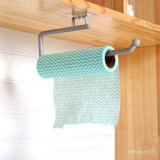 Kitchen Paper Roll Holder Towel Hanger Rack Bar Cabinet Rag Hanging Holder Bathroom Organizer Shelf (6)