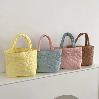 Shopping Hand Bag Ins Hit Color Sweet Small Bag Storage Bag