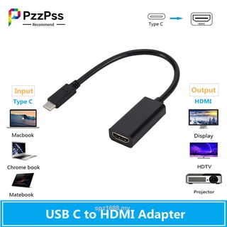 Pzzpss Usb 3.1 To Hdmi Cable Adapter 4K 30Hz Usb Type C To Hdmi Adapter Male To Female Converter For (1)