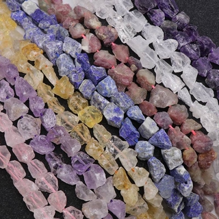 10-12mm Natural raw rough stones Small Rock Crystal beads stone Strand Jewelry making accessories 1 strand