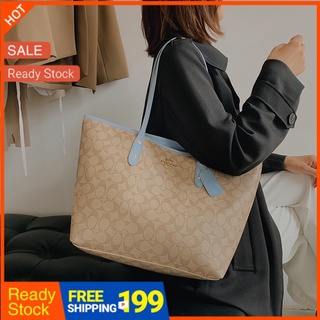 Coch Casual Presbyopia Shoulder Tote Bag Korean Printed Mommy Bag Retro Pu Large-Capacity Shopping Handbags