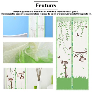 ✁【COD】Magnetic Mesh Screen Door Insect Mosquito Net Curtain(christmas curtain)
